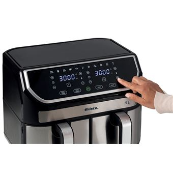 Friteuse à air double Ariete ARI-4625 2100 W Argent et Noir - Billede 7
